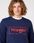 WRANGLER FRAME LOGO CREW MĘSKA BLUZA KLASYCZNA NADRUK NAVY W662HA114 - zdjęcie 4