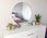 OK STYL - Lustro okrągłe ścienne LOFT w srebrnej ramie 70 cm - zdjęcie 6
