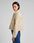 LEE CROPPED SHERPA JACKET ECRU L55GAVDN - zdjęcie 4