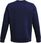 Męska bluza dresowa nierozpinana bez kaptura Under Armour UA Essential Fleece Crew - granatowa - zdjęcie 3