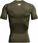 Męska koszulka treningowa Under Armour UA HG Armour Comp SS - khaki - zdjęcie 4