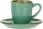 Rose&Tulipani - Zestaw 6 filiżanek do espresso 90 ml Concerto Verde Acqua - zdjęcie 3