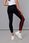 Legginsy sportowe z lampasami czarno-czerwone (yw01052-d1-5) - zdjęcie 3