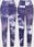 Legginsy z motywem tie dye fioletowe (yw88025) - zdjęcie 3