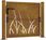 VidaXL Furtka Ogrodowa 105x80cm Stal Kortenowska Motyw Trawy 153172 - zdjęcie 3