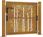 VidaXL Furtka Ogrodowa 105x80cm Stal Kortenowska Motyw Bambusa 153184 - zdjęcie 2