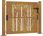 VidaXL Furtka Ogrodowa 105x80cm Stal Kortenowska Motyw Bambusa 153184 - zdjęcie 7