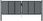 vidaXL Brama Ogrodowa Antracytowa 300x150cm Stal 154566 - zdjęcie 4