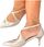 Buty ślubne na niskiej szpilce - KOTYL 5419 ZŁOTY EF - zdjęcie 3
