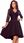 Sukienka z koronkowym dekoltem czarna Nicolle XXL - zdjęcie 5