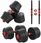 Hantle regulowane 2x15 kg bitumiczne zestaw 30kg HANTLE TRENINGOWE FITNESS - zdjęcie 1