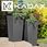 Kadax Zestaw 3X Donica Doniczka Wkład Rattan Grafit 68cm - zdjęcie 10