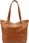 Damska Torebka Skórzana A4 MiaMore 01-058 DOLLARO ciemny camel (cognac) - zdjęcie 5