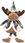Saska Garden Renifer Dekoracyjny Brązowy 35+20Cm 3342589 - zdjęcie 3