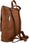 Stylowy plecak damski skórzany - Brązowy jasny - zdjęcie 2