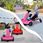 Costway Gokart Elektryczny Do Driftu Pięciokołowy Różowy - zdjęcie 3