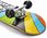 Deskorolka klasyczna drewniana deska duża 76 cm skateboard do 100 kg Meteor - zdjęcie 5