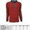 BLUZA POLO MĘSKA CIEPŁA CZERWONA 4XL BASTION - zdjęcie 4