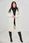 Sweter Kardigan z kapturem ecru nie zapinany - zdjęcie 5