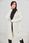 Sweter Kardigan z kapturem ecru nie zapinany - zdjęcie 3