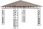 Vidaxl Altana Z Moskitierą I Sznurem Lampek Led 3X3X2,73cm Taupe 3070318 - zdjęcie 2