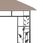 Vidaxl Altana Z Moskitierą I Sznurem Lampek Led 3X3X2,73cm Taupe 3070318 - zdjęcie 5