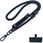 Smycz D-Pro Crossbody Rope 2w1 sznurek pasek na ramię szyję wkładka pod etui do telefonu + zaczep na słuchawki (Czarna) - zdjęcie 3