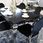 Bellacasa.Co Jadalnia Glamour Medaglione Nero Stół 140x80x75 6 Krzeseł - zdjęcie 2