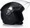 Kask motocyklowy Ls2 Otwarty Of616 Airflow Ii Czarny Mat Chopper - zdjęcie 4