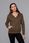 Bluza damska sportowa khaki (W03-161) - zdjęcie 2