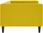 Vidaxl Sofa Z Funkcją Spania Żółta 90X200 Cm Obita Aksamitem 354013 - zdjęcie 3