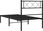 Vidaxl Metalowa Rama Łóżka Z Wezgłowiem Czarna 80X200 Cm 372268 - zdjęcie 2