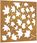 Vidaxl Ogrodowa Dekoracja Ścienna 55X55cm Stal Kortenowska Klon 824480 - zdjęcie 7