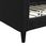 Vidaxl Sofa Z Funkcją Spania Czarna 80X200 Cm Obita Tkaniną 353980 - zdjęcie 7