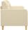 Vidaxl 2 Osobowa Sofa Kremowa 140 Cm Tapicerowana Tkaniną 359093 - zdjęcie 6