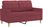 Vidaxl 2 Osobowa Sofa Z Poduszkami Winna Czerwień 120 Cm Tkanina 3200780 - zdjęcie 3