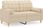 Vidaxl 2 Osobowa Sofa Z Poduszkami Kremowa 120 Cm Tkanina 3200776 - zdjęcie 2