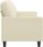 Vidaxl 2 Osobowa Sofa Kremowy 120 Cm Sztuczna Skóra 1118278 - zdjęcie 3