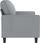 VidaXL Sofa 2 Osobowa Jasnoszara 140 Cm Tapicerowana Tkaniną 1118658 - zdjęcie 3