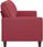 Vidaxl 2 Osobowa Sofa Winna Czerwień 140 Cm Sztuczna Skóra 1118663 - zdjęcie 2