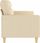 Vidaxl 3 Osobowa Sofa Kremowa 180 Cm Tapicerowana Tkaniną 1131408 - zdjęcie 3