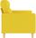 Vidaxl Sofa 2 Osobowa Jasnożółta 120 Cm Tapicerowana Tkaniną 359232 - zdjęcie 3