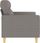 Vidaxl Sofa 2 Osobowa Kolor Taupe 120 Cm Tapicerowana Tkaniną 359234 - zdjęcie 4