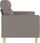 Vidaxl Sofa 2 Osobowa Kolor Taupe 140 Cm Tapicerowana Tkaniną 359242 - zdjęcie 4