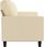 Vidaxl 3 Osobowa Sofa Kremowa 180 Cm Tapicerowana Tkaniną 1146499 - zdjęcie 3