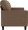 VidaXL Sofa 3 Osobowa Brązowa 180 Cm Tapicerowana Tkaniną 1146524 - zdjęcie 6