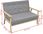 Vidaxl Zestaw Wypoczynkowy: Sofa I Fotel Materiałowy Jasnoszary 582686 - zdjęcie 10