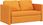 Vidaxl Sofa Podłogowa 2 W 1 Ciemnożółta 112X174X55 Cm Tkanina 353972 - zdjęcie 7
