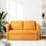 Vidaxl Sofa Podłogowa 2 W 1 Ciemnożółta 112X174X55 Cm Tkanina 353972 - zdjęcie 10