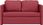 Vidaxl Sofa Podłogowa 2 W 1 Kolor Wina 112X174X55 Cm Sztuczna Skóra 353977 - zdjęcie 4